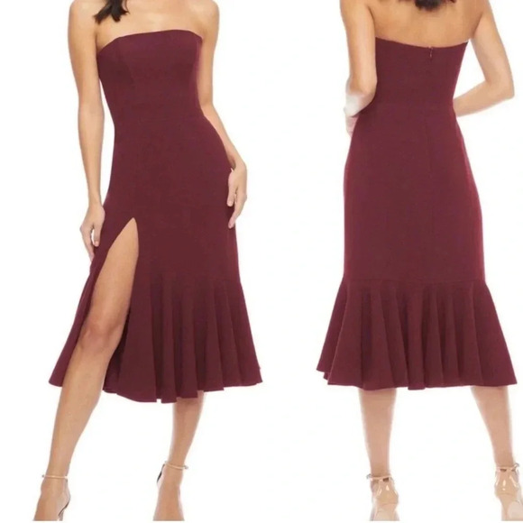 Dress the Population Women's Madison Strapless
Midi Dress with Slit - Small - Picture 8 of 9
